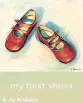 הנעליים שלינעליים מחול אדומות ילדה נאיבי 
