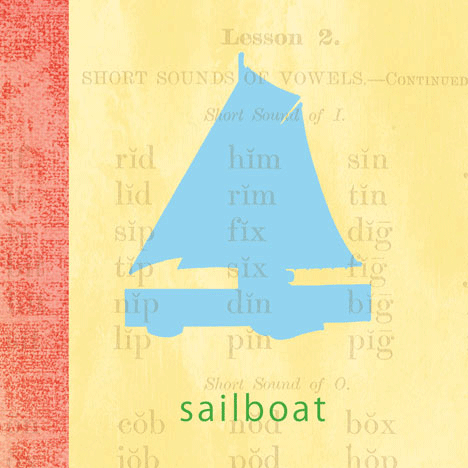 צעצועי וינטג' - סירת מפרשסירה אוניה אדום צהוב כחול ישן עתיק ילדים