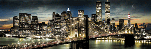 ניו יורק new york manhattan אמריקה בנינים צילום לילה