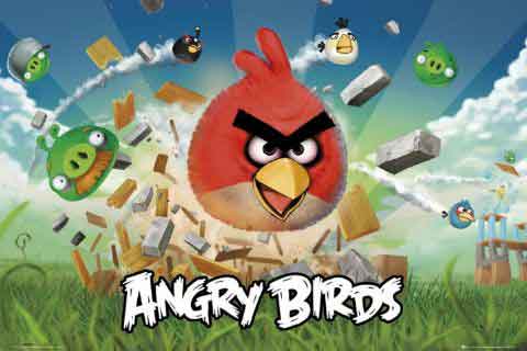 Angry Birds מצוירים ציפורים כועסות חדר ילדים משחקים