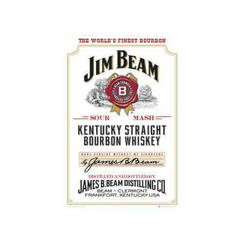Jim Beamוויסקי בירה משקה חריף Black Label Jim Beam ג'ים בים בקבוק שתיה