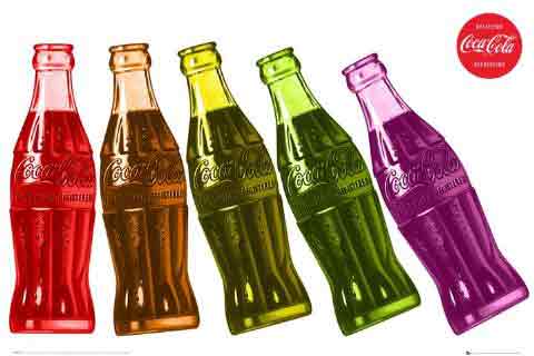 	תמונות של משקאות  קוקה קולה ילדים כרזה צילום רטרו פרסומות מטבח 