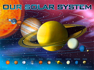 מערכת השמש תלת מימדכוכבי לכת, כוכבים, מערכת השמש , חלל
