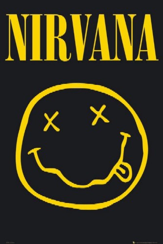 נירוואנה nirvana kurt cobain גיטרה גראנג' סמיילי 