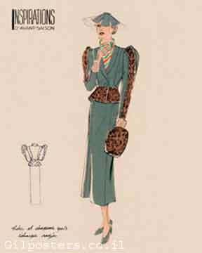 כרזה אישה שימלה מפוארת שמלות נשף כיסא מודל ראווה עיצוב דגם שירטוט