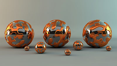 כדורים צבעוניםGP-3D-1016  Rendering-Balls-Shadow