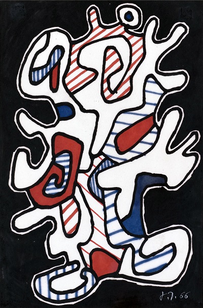 ז'אן דובופה -  העץ מס 2 ,  Jean Dubuffet - L'ARBRE II