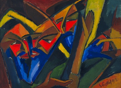 Karl Schmidt-Rottluff - Pharisees-Karl Schmidt-Rottluff - Pharisees