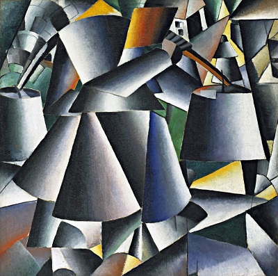  Kazimir Malevich - Woman with Pails Dynamic Arrangement