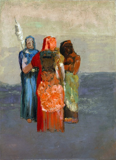 Odilon Redon - The Three Fates-Odilon Redon - The Three Fates