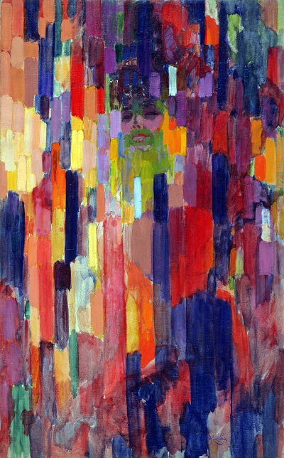 Frantisek Kupka - Mme Kupka among Verticals