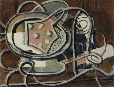 GEORGES BRAQUE -  VERRE ET COMPOTIERGEORGES BRAQUE -  VERRE ET COMPOTIER