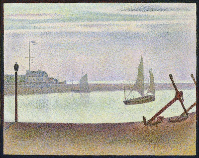  Georges-Pierre Seurat - The Channel at Gravelines, Evening