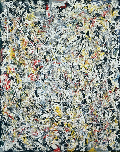 Jackson Pollock - White Lightגקסון פולוק תמונות ציורים של Jackson Pollock - White Light