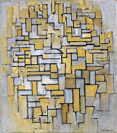 GP-ART-1850-Piet Mondrian - Composition in Brown and Gray