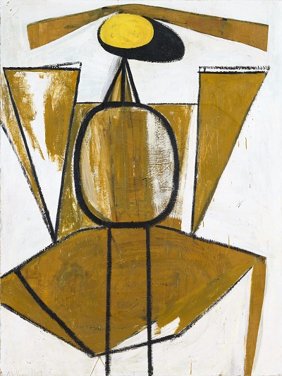 Robert Motherwell - Personage, with Yellow Ochre and White
