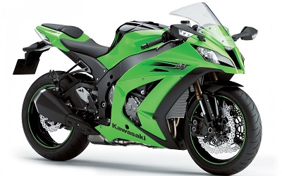   motorbike green kawasaki ninja 