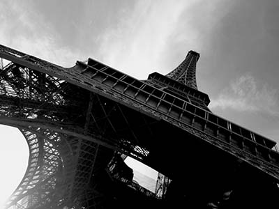 פריז אייפל   פאריז  _black-and-white-eiffel-tower