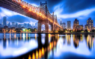 ניו יורק   Queensboro Bridge Night   New York     גשר