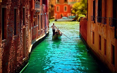 ונציה גונדולה איטליה   Gondoles Venice Italy