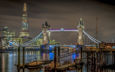   גשר טאוור ברידג לונדון  Tower Bridge Night London 