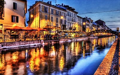 -bridge_river_cafes_light_architecture_landscape   רחוב הנהר