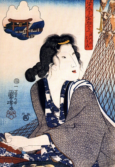 Utagawa_Kunisada   opening-shellfish-at-fukagawa