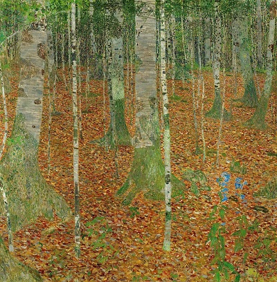 גוסטב קלימט - The Birch WoodThe Birch Wood  עצים