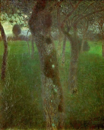 גוסטב קלימט - Orchard in the EveningOrchard in the Evening  עצים