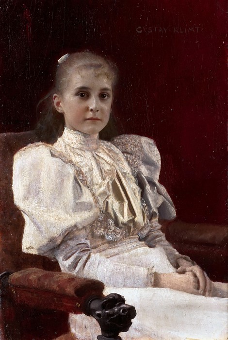 גוסטב קלימט - Seated Young GirlSeated Young Girl