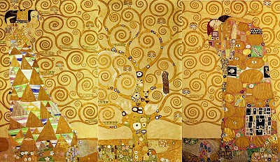Mural for the dining room of the Stoclet Palais Expectation - Tree of life - Fulfilment