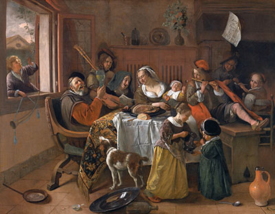  Jan Havicksz Steen - Het vrolijke huisgezinמוסיקה מוזיקה