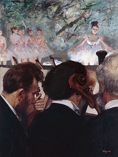 Edgar Degas- Orchestra Musiciansמוסיקה מוזיקה