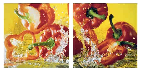 פילפלים - תמונה בחלקיםפילפלים תמונות של פירות ירקות