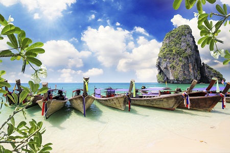  Railay beach in Krabi Thailand Railay beach in Krabi Thailand