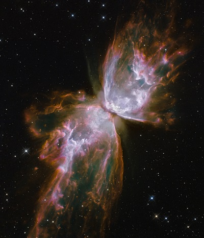 Butterfly Emerges from Stellar Demise in Planetary Nebula NGC 6302Butterfly Emerges from Stellar Demise in Planetary Nebula NGC 6302