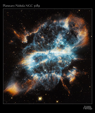 A Cosmic Holiday Ornament, Hubble-Style