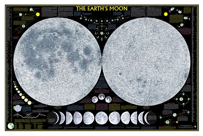  מפת הירח  Earths moon