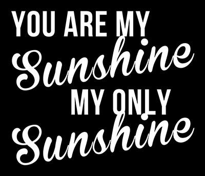 You-Are-My-Sunshine - תמונה על קנבס,מוכנה לתליה._Love-You-Are-My-Sunshine