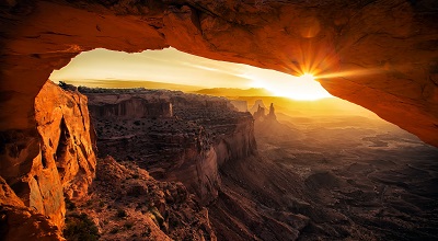  canyonlands cave sunset