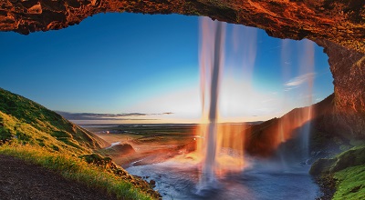 מפל וקשת  arch  waterfall