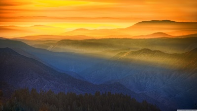 שקיעה מדהימה ביוסמיטי amazing sunset in yosemite