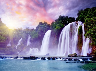מפל טרופי tropical waterfallמפל טרופי tropical waterfall