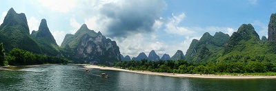 שייט על נהר גולין  גוילין סין -guilin-li-river-landscape