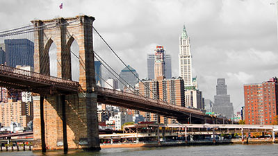 ניו יורק   New York City-manhattan-  GP_BWCOLOR_1011_brooklyn-bridge