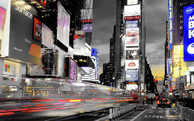 ניו יורק   New York City    GP_BWCOLOR_1026_times-square