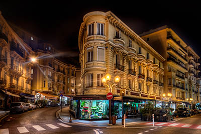 מונקו - monaco מונקו - monaco-cities-flower-shop-night-city-street-europe-charming