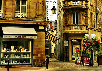 Street in Brive la Gaillarde - France