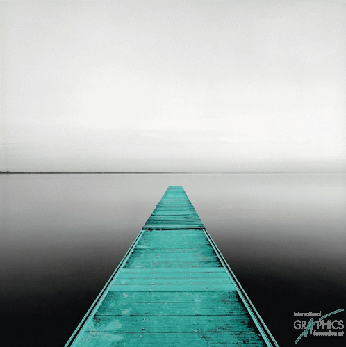 פרנהייטצילום שחור לבן צבעוני  עיבוד גראפי צילום אגם גשר מזח