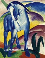 פרנץ מארק - הסוס הכחול 1בעלי חיים חיות סוסים כחולים ציור יפה